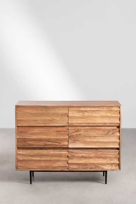 Chest of drawers in Acacia Wood Petter