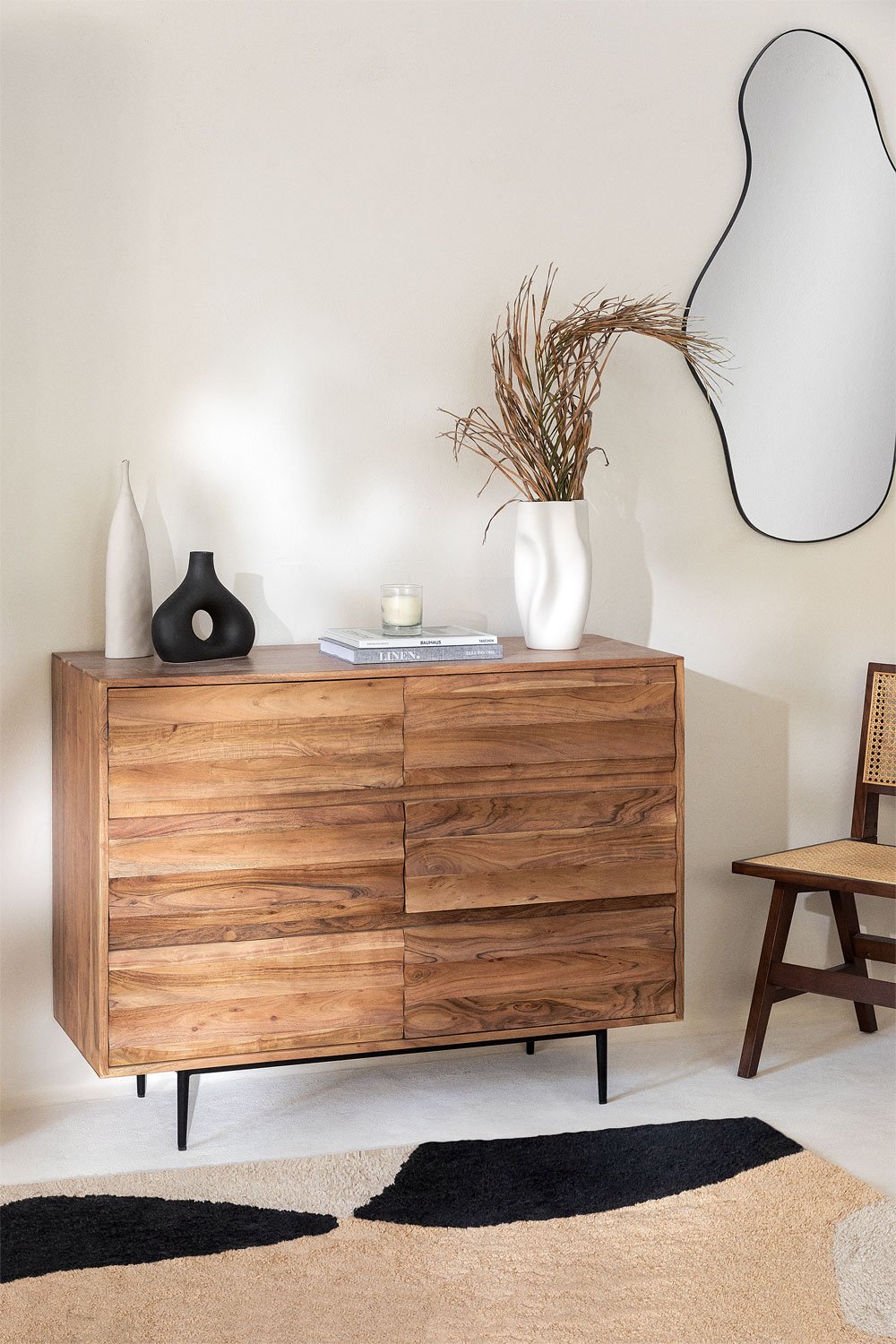 Chest of drawers in Acacia Wood Petter, gallery image 1