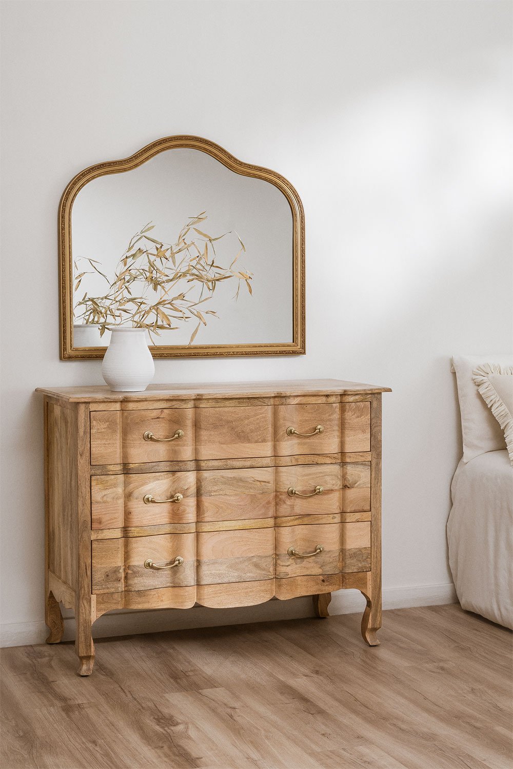 Natural mango outlet wood dresser