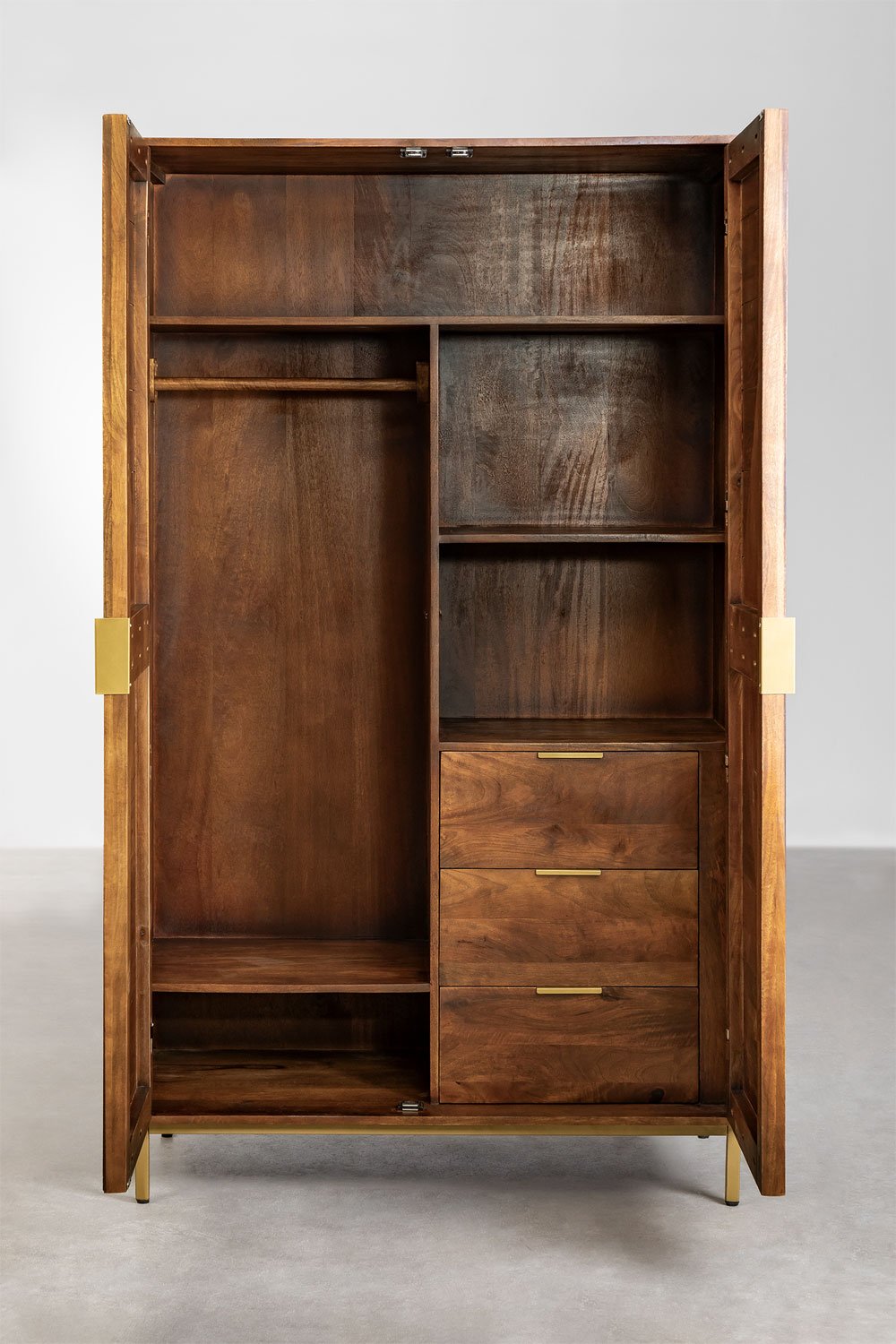 Mango wood outlet wardrobe