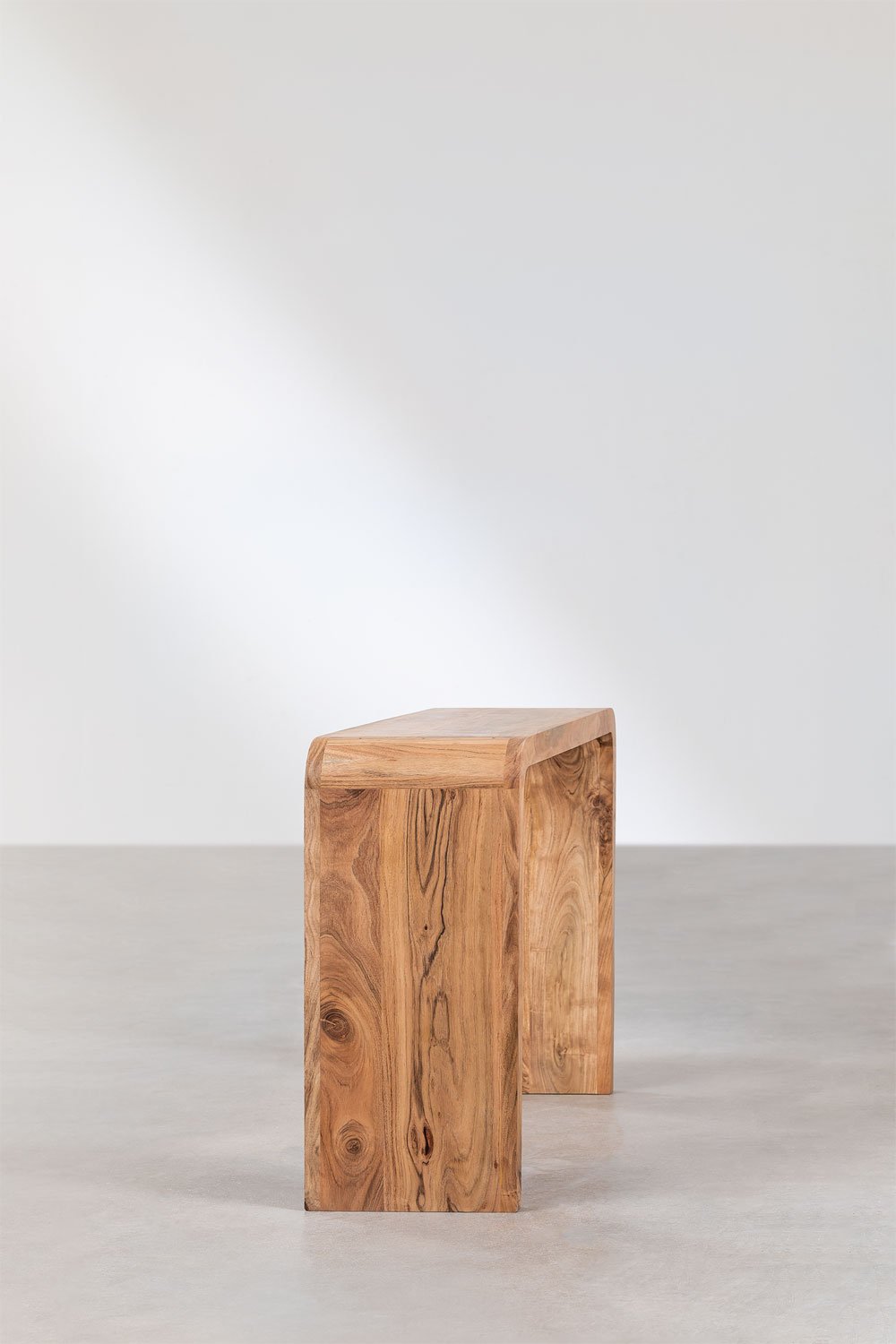 Vacry acacia wood hallway console table, gallery image 3