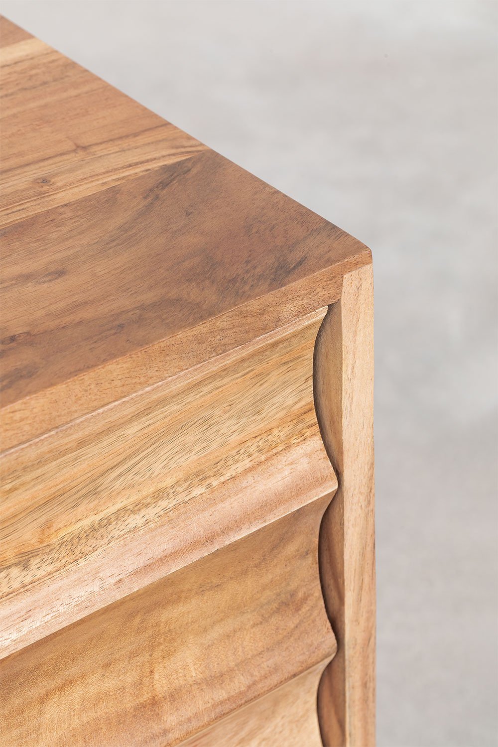 Petter acacia wood TV cabinet 145x40 cm, gallery image 5