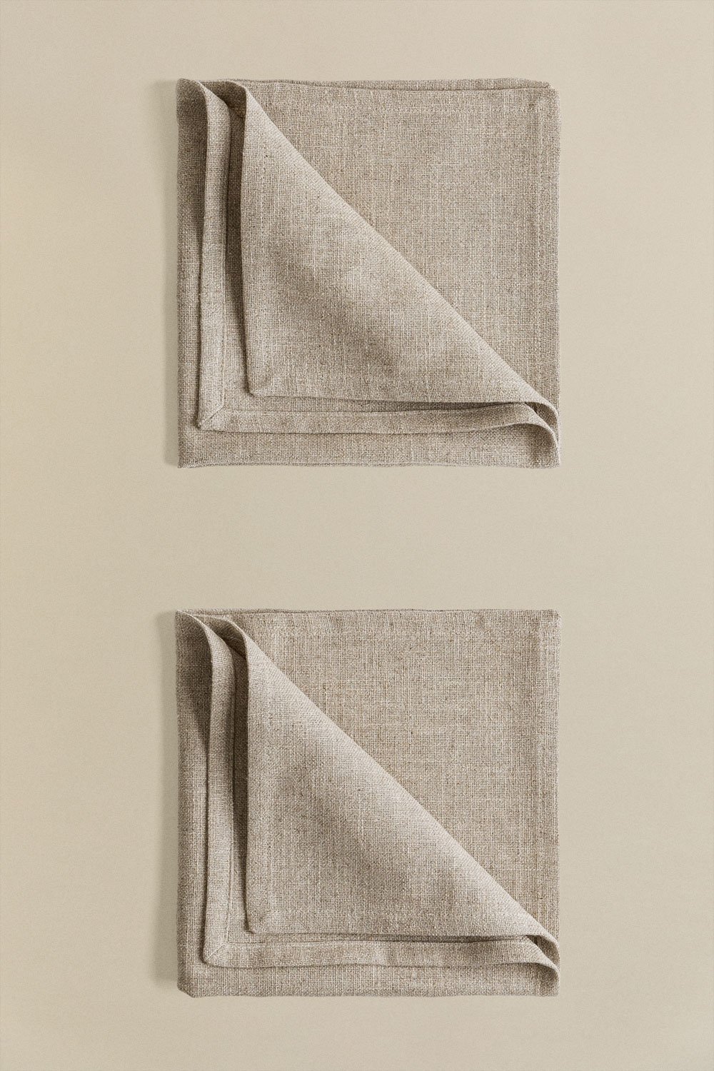 Set of 2 Linen and Cotton Napkins EDERNE, gallery image 2