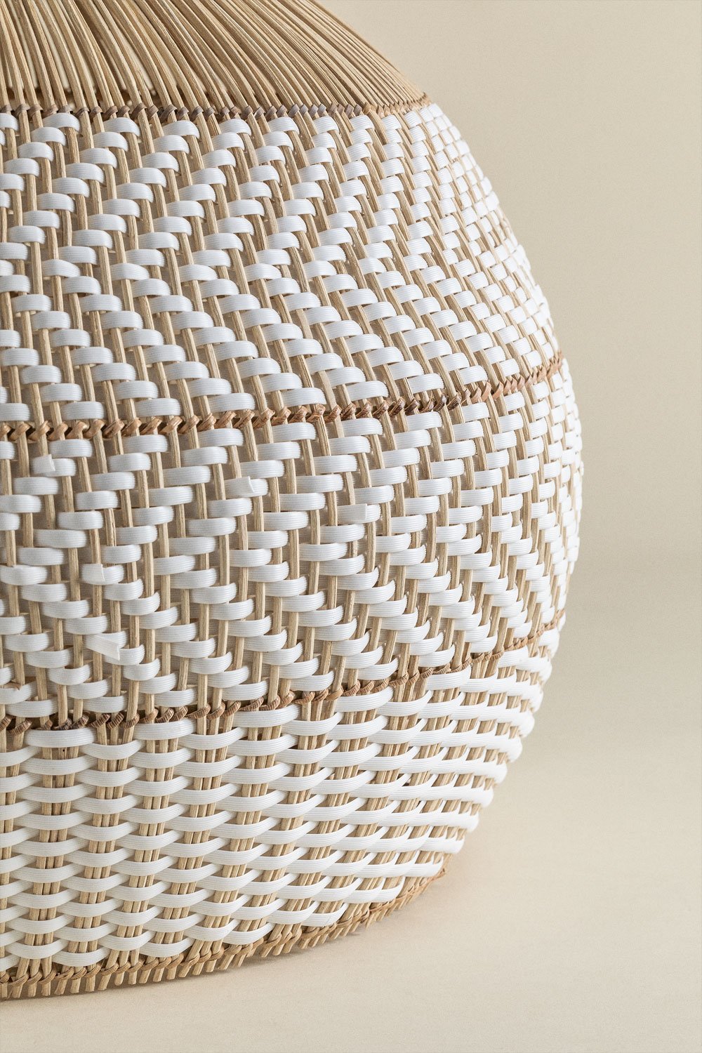 Llaury woven rattan lamp shade, gallery image 3