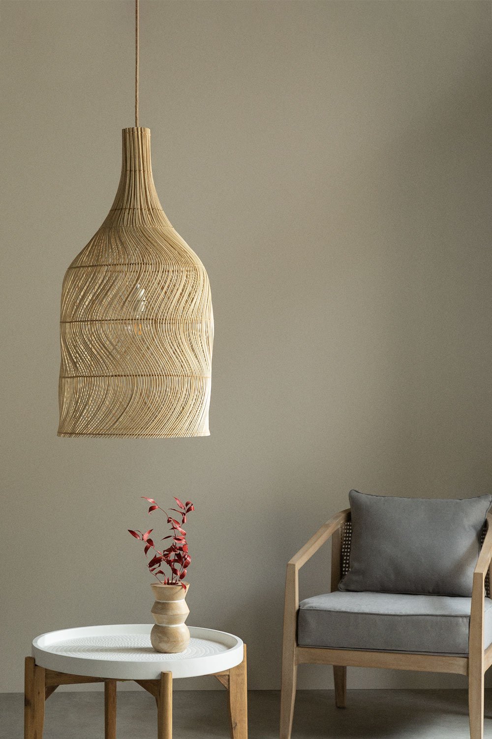 Embid rattan lamp shade, gallery image 1