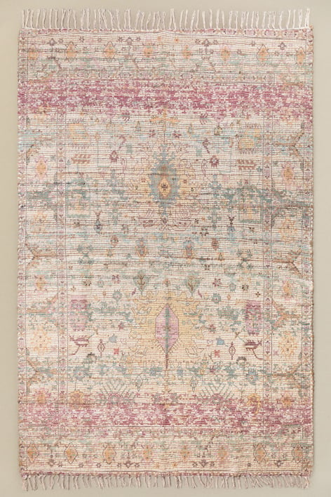 Jute and Fabric Rug (280x170 cm) Demir