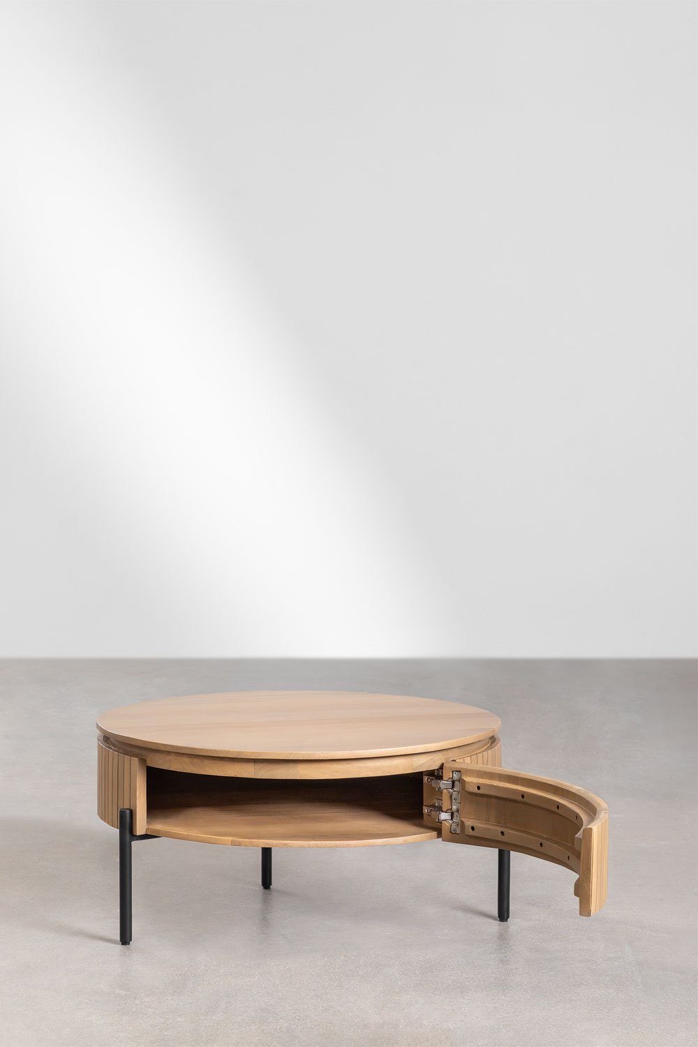 Analis Round Mango Wood Coffee Table    , gallery image 4