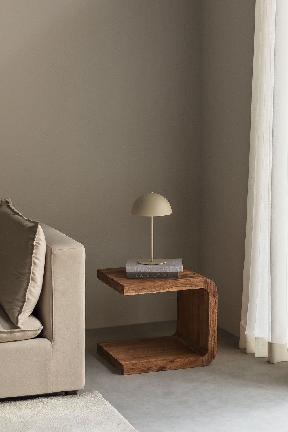 sklum Acacia Wood Side Table Vacry Outlet online Hogar y jardín