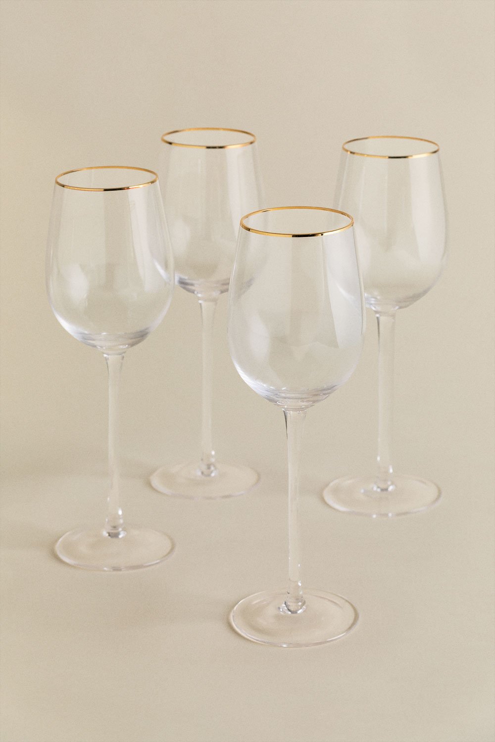 Pack of 4 White Wine Glasses in Glass 44 cl Arely, gallery image 2