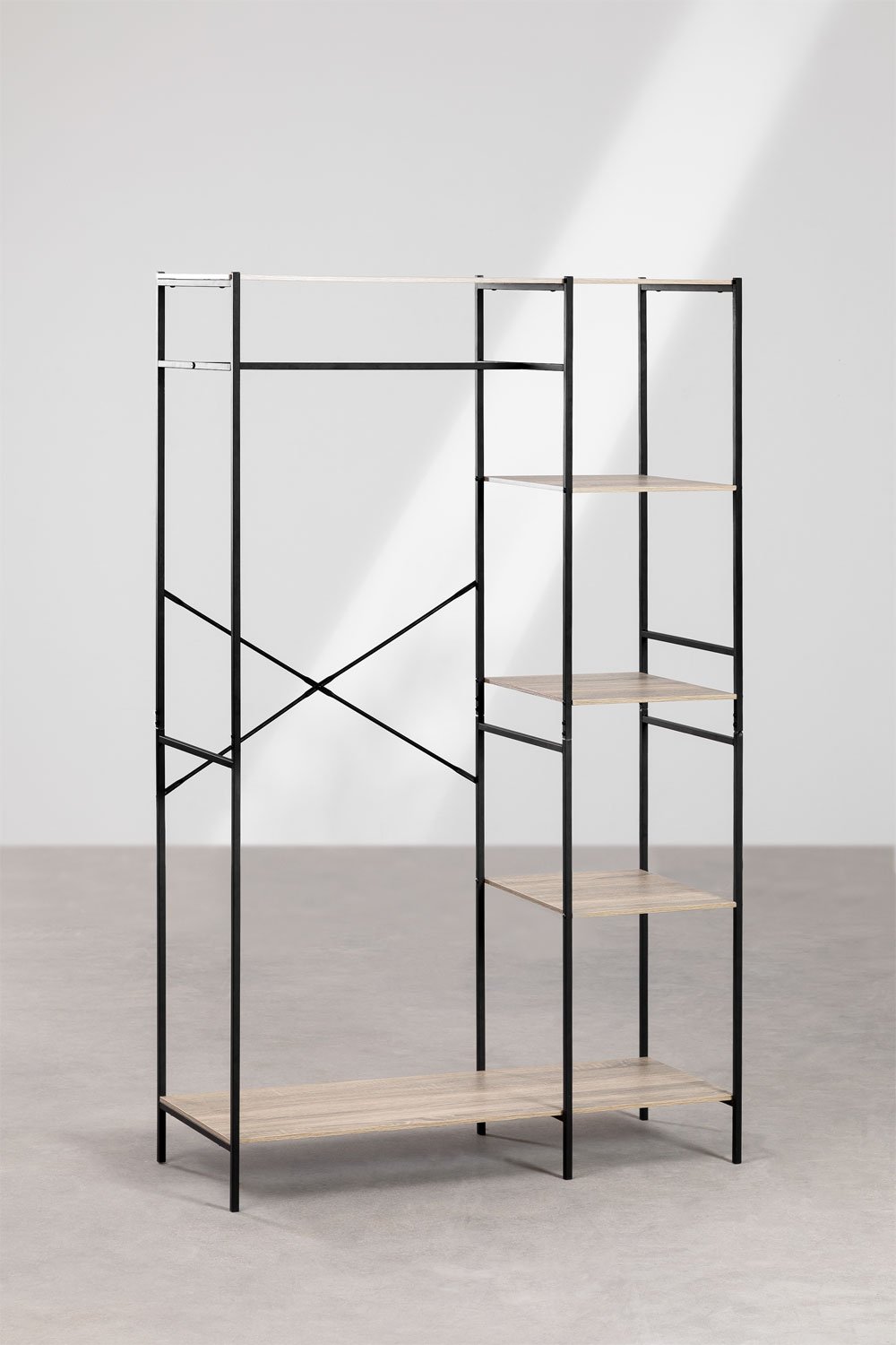 Open Wardrobe in Wood and Metal Baxter, gallery image 2