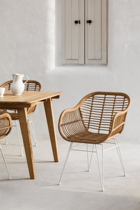 Zole synthetic wicker garden chair