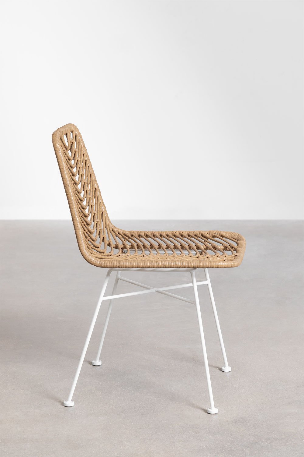 Garden Chair in Natural Synthetic Rattan, gallery image 2