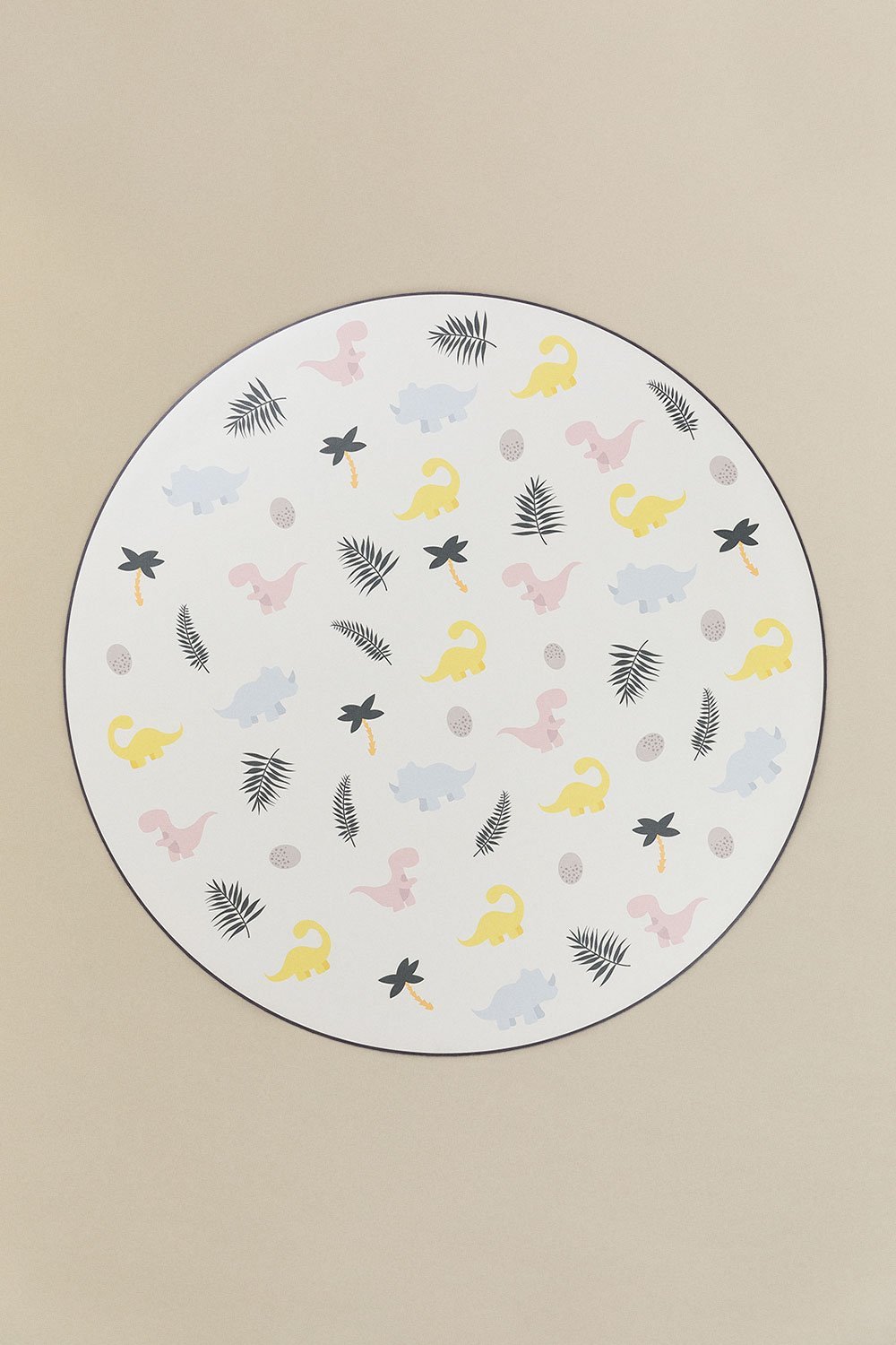 Round Vinyl Cover Dino Party Kids , gallery image 1