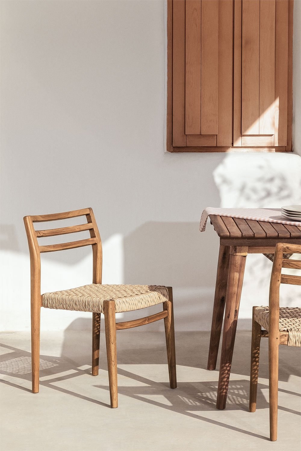 Lulea teak garden chair, gallery image 1