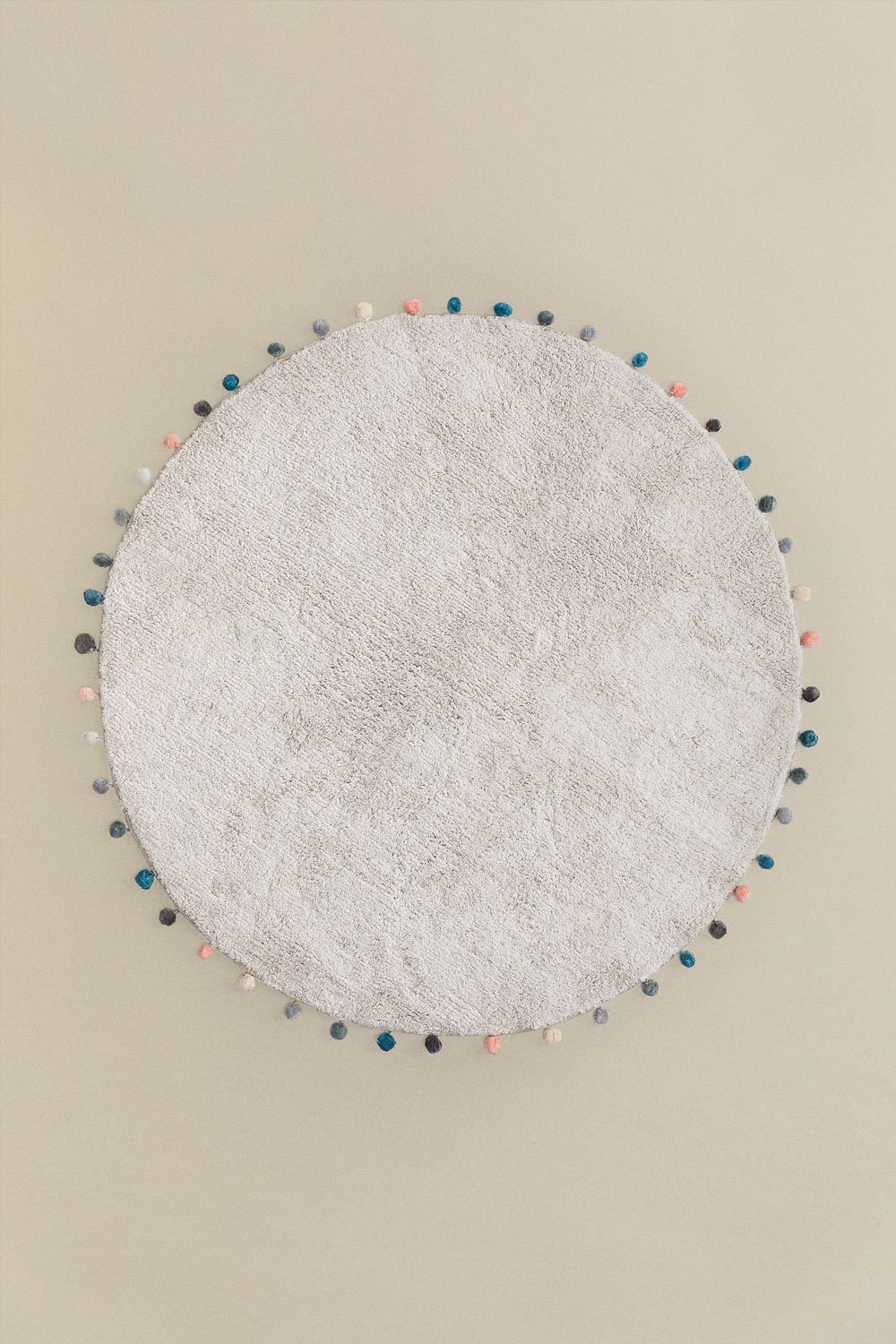 Round rug Ø125 cm in Cinder Kids cotton, gallery image 2