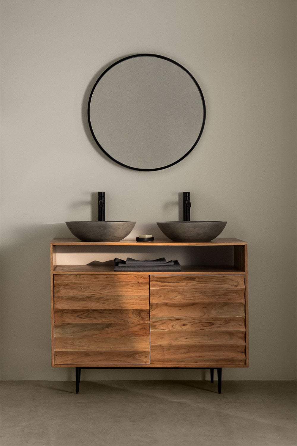 Petter Acacia Wood Bathroom SKLUM