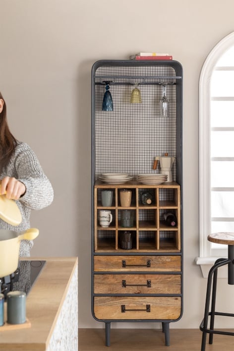 Display Cabinet Sharob - Recycled Wood