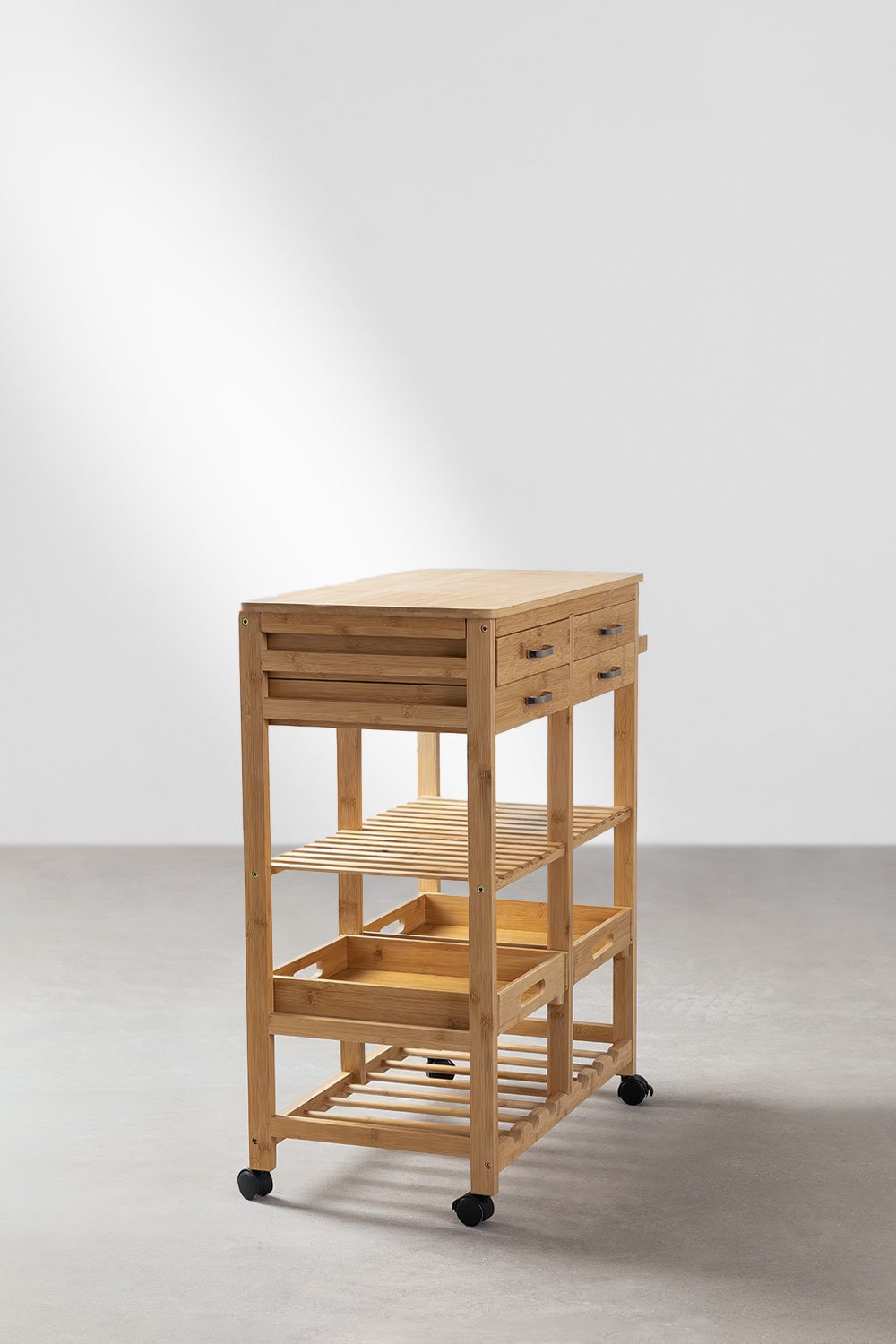 Bamboo kitchen trolley Sutton , gallery image 3