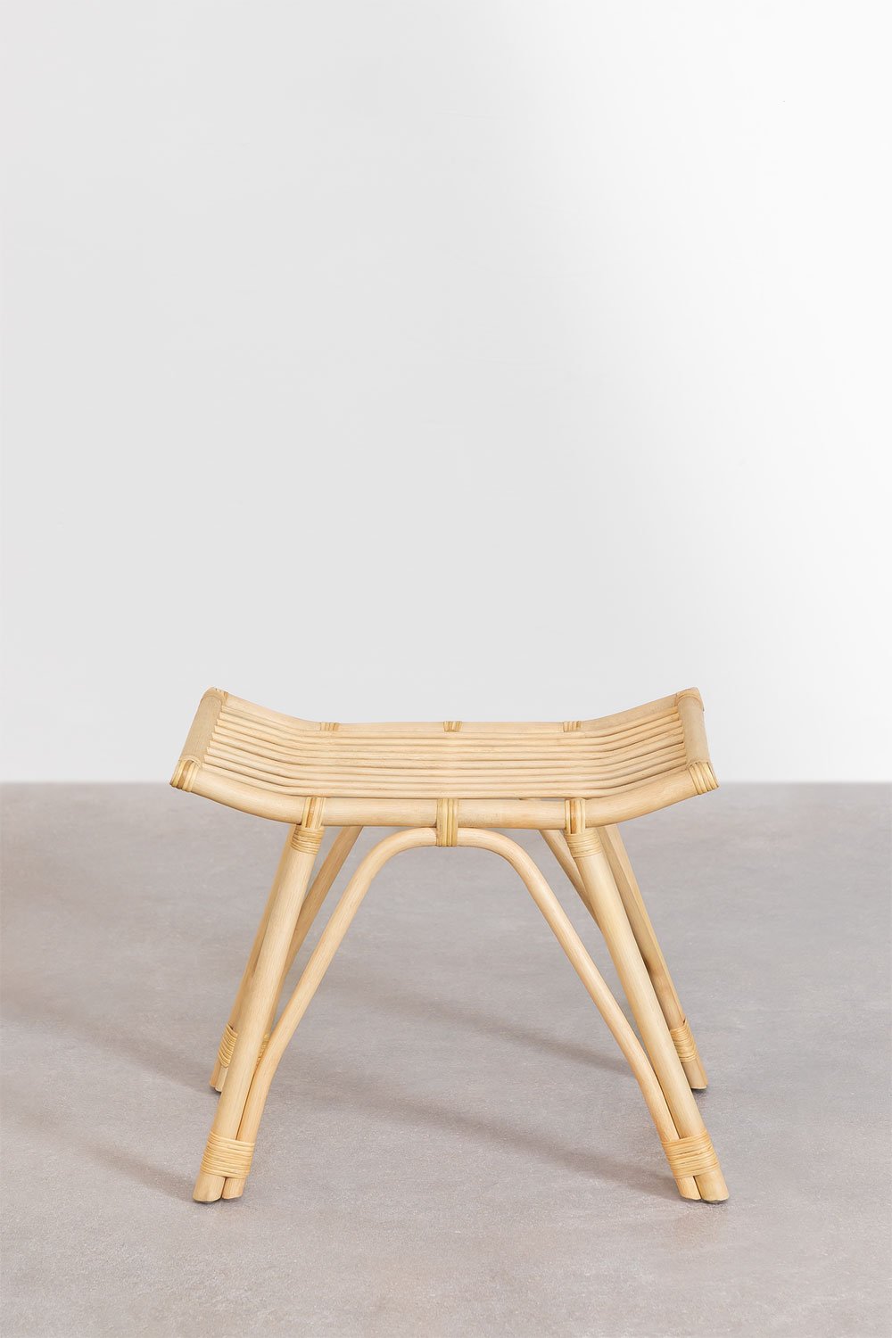 Garden Low Stool in Trevijon Rattan, gallery image 2