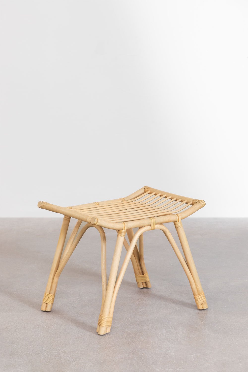 Trevijon Low Rattan Stool SKLUM