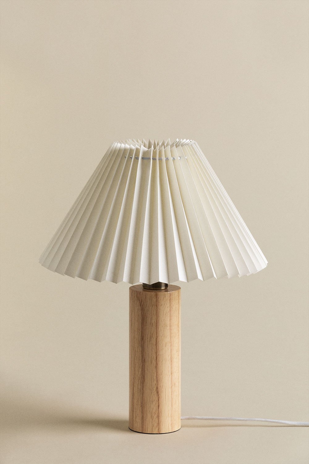 Gaines Rubber Wood Table Lamp - SKLUM