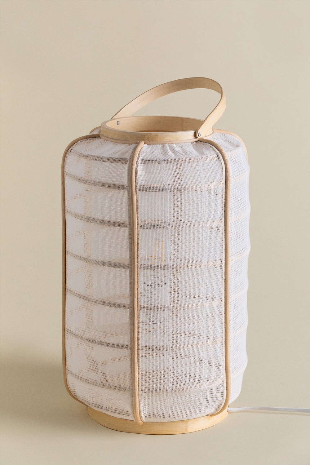 Mikayla Bamboo and Cotton Table Lamp , gallery image 3