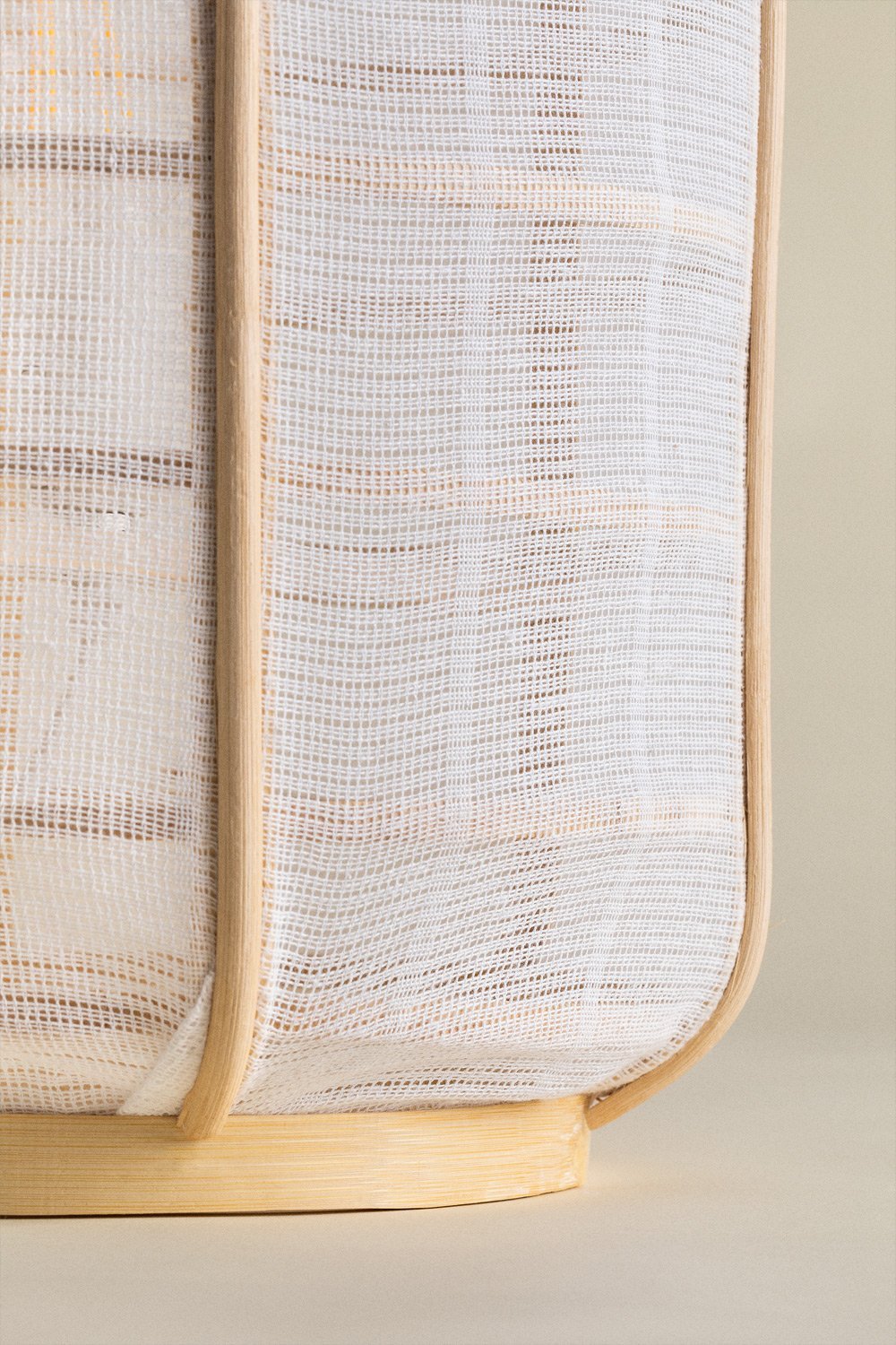 Mikayla Bamboo and Cotton Table Lamp , gallery image 6