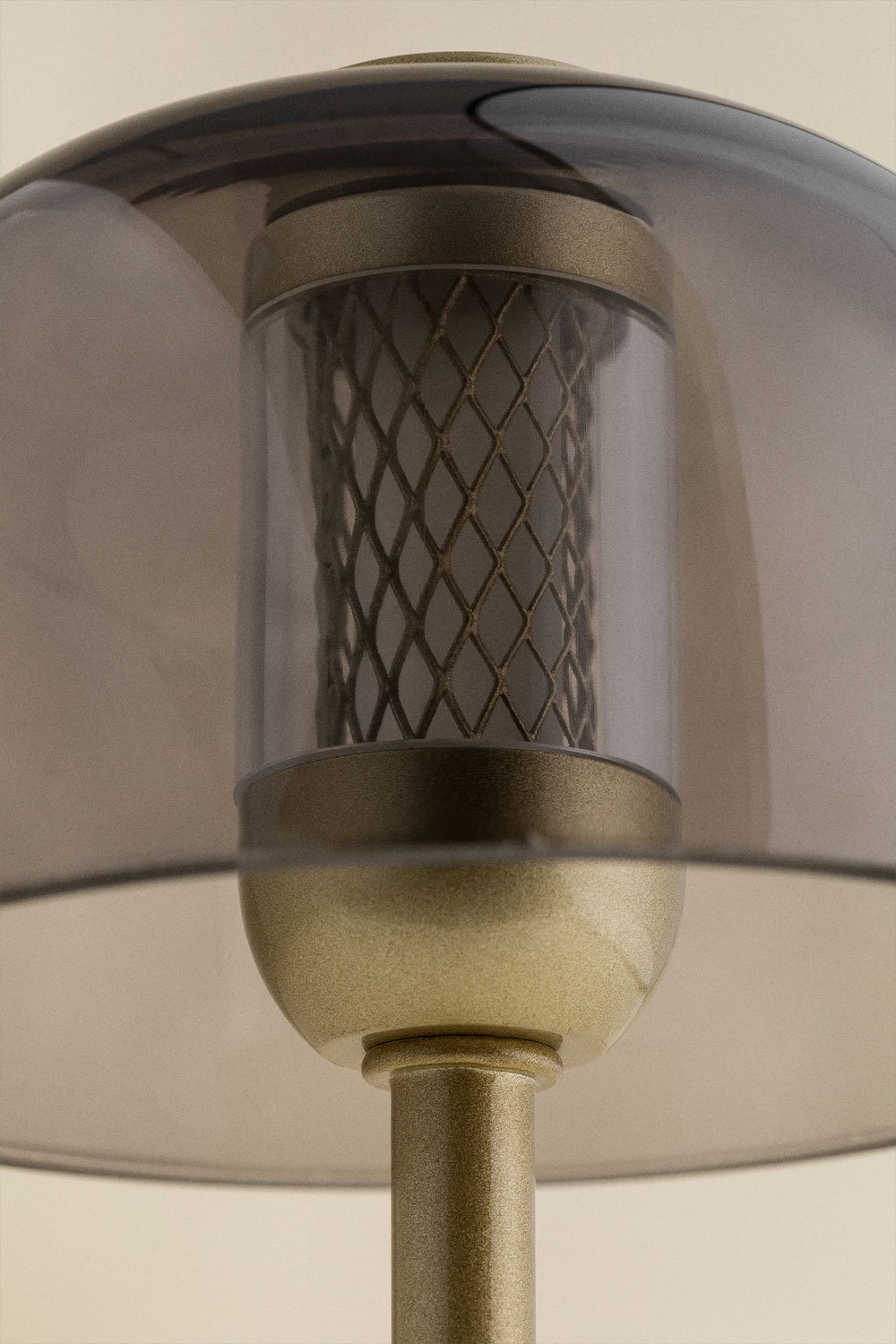 Eunice Gold Wireless LED Table Lamp in Iron and Crystal, gallery image 5