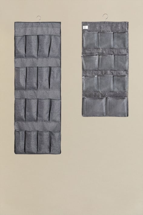The Set of 2 Hanging Organizers with Klere Metal Hanger