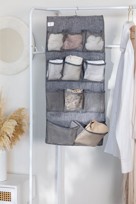 Storage Bag 18 Pockets Sock Bra Organizer Rack Hanging Storage Holder Bag  Closet 