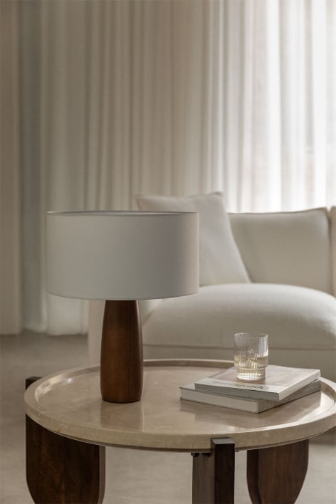 Caitlin Wooden Table Lamp