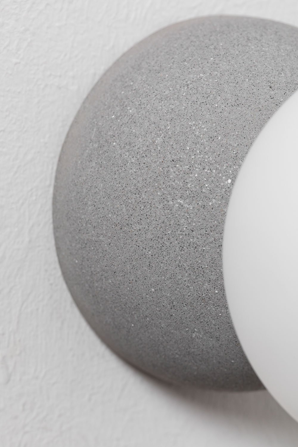 Bublik Cement Wall Sconce with Crystal Ball, gallery image 4