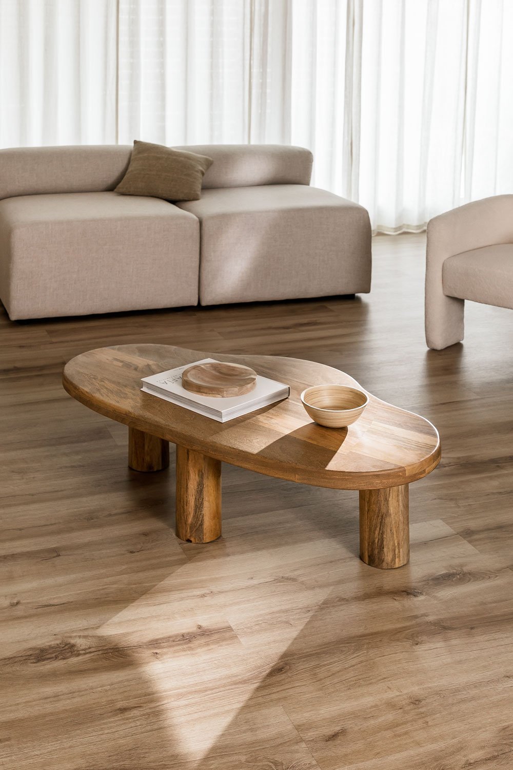  Larabeya Mango Wood Coffee Table, gallery image 1
