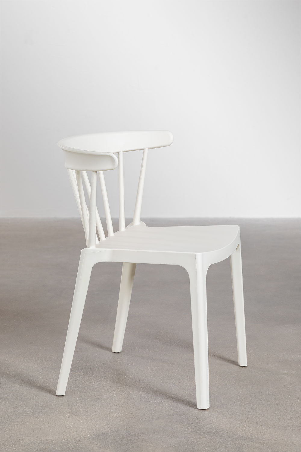 White stackable dining deals chairs