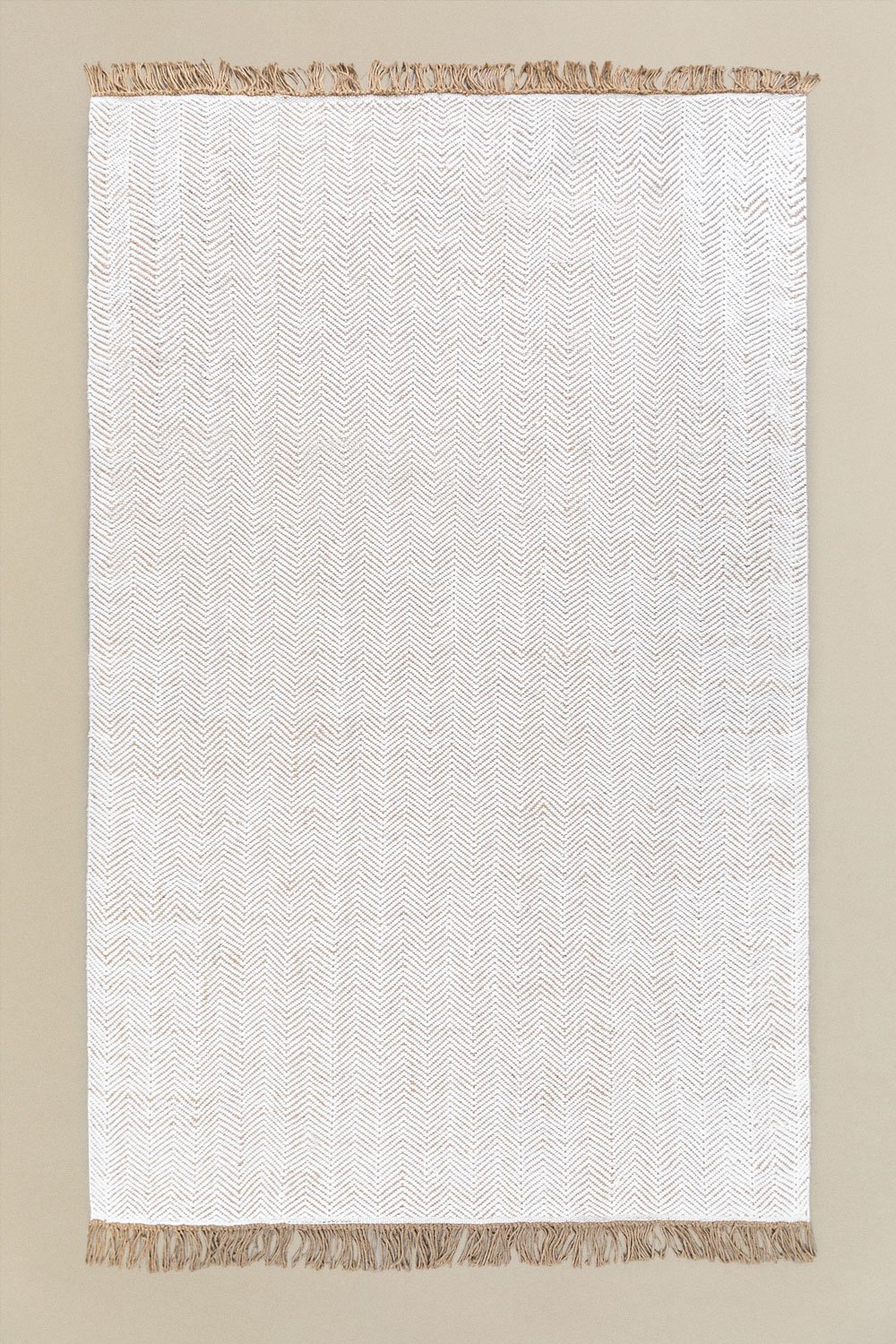 Rectangular rug 200x300 cm in polyethylene and jute Maxandra, gallery image 2