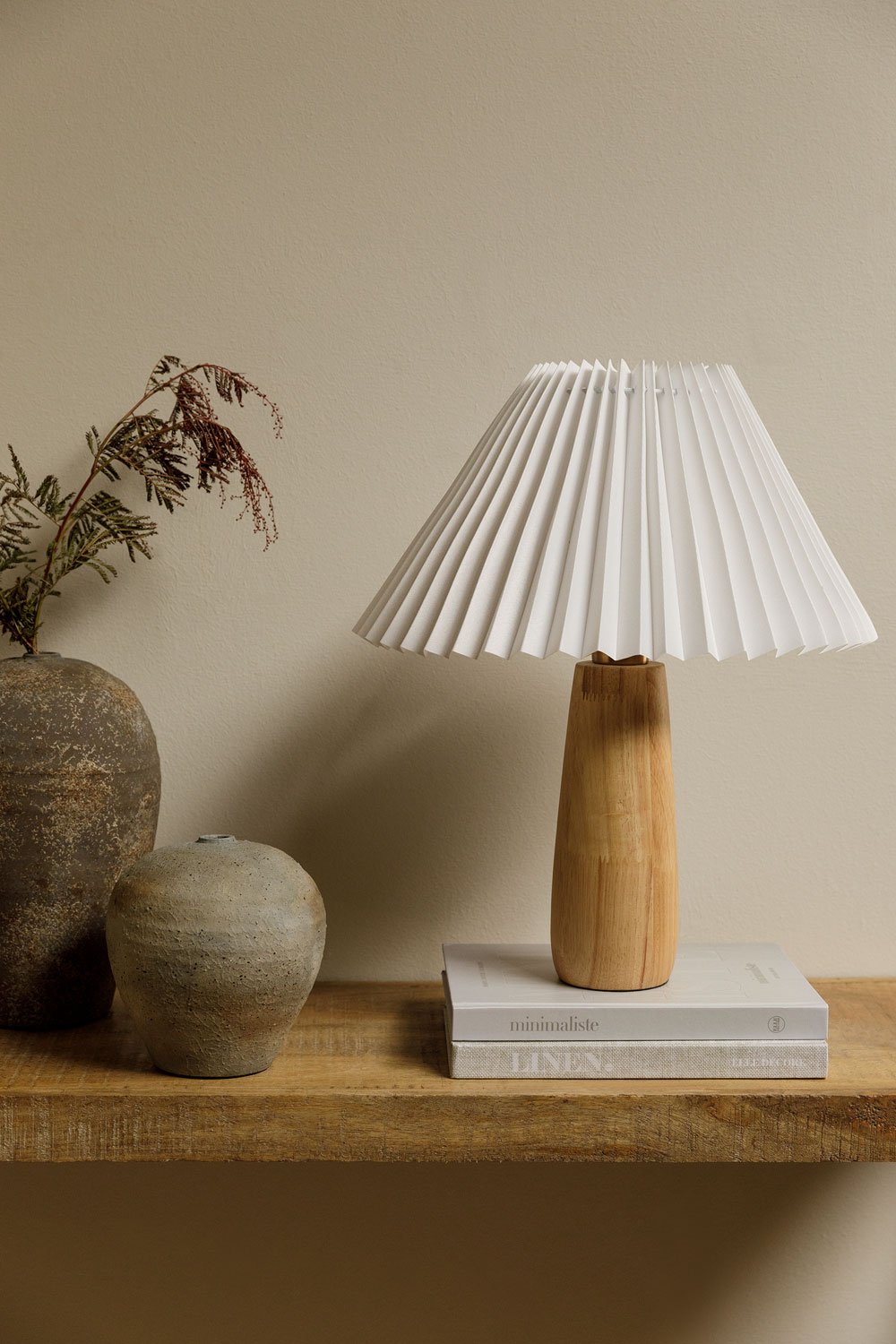 Jillian Wooden Table Lamp, gallery image 1