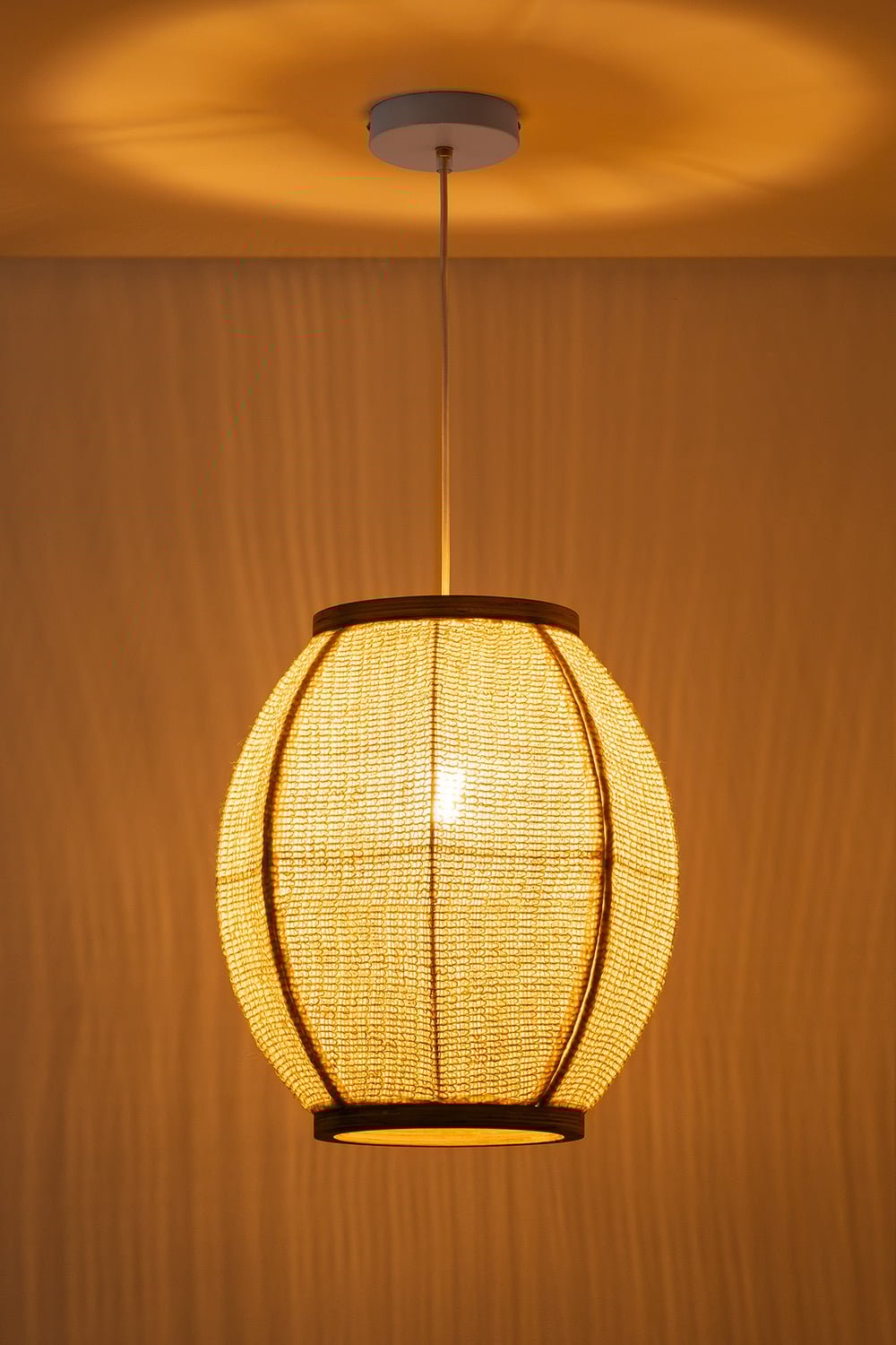 Ziyec linen pendant ceiling lamp, gallery image 2