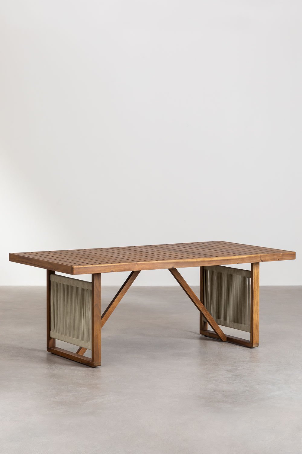 Rectangular Dining Table in Acacia Wood (200x100 cm) Nayely, gallery image 2