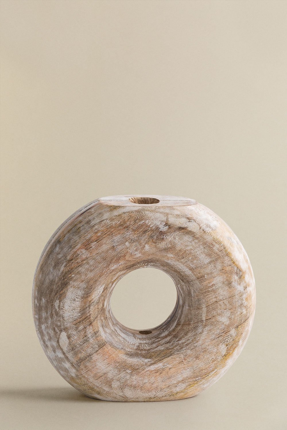Vase in Kerala mango wood, gallery image 3