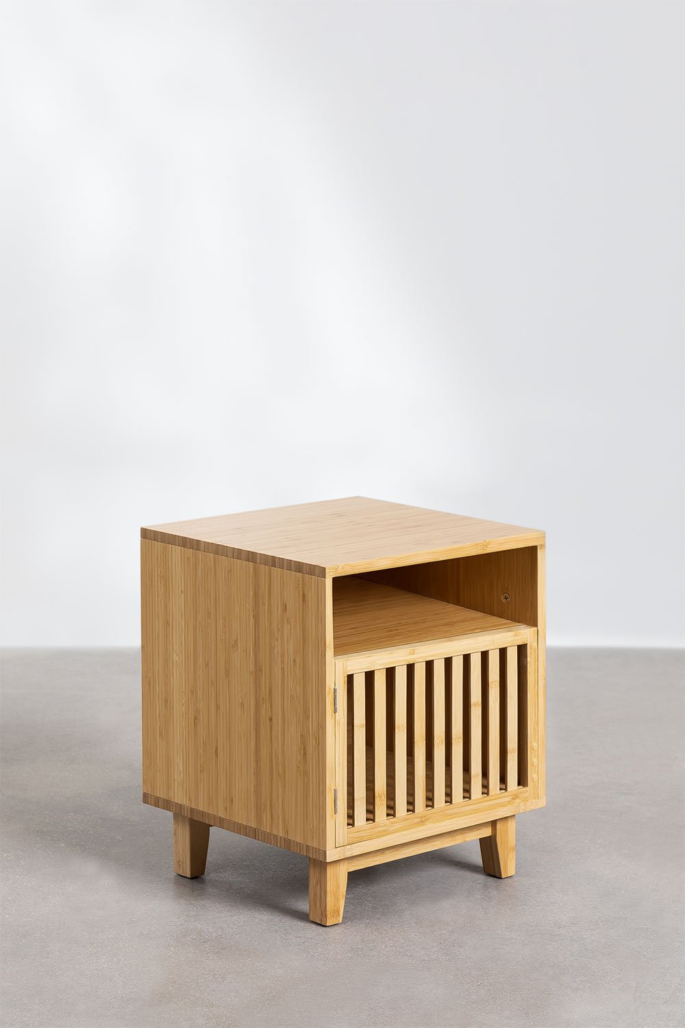 Bamboo Bedside Table ALBIN, gallery image 1