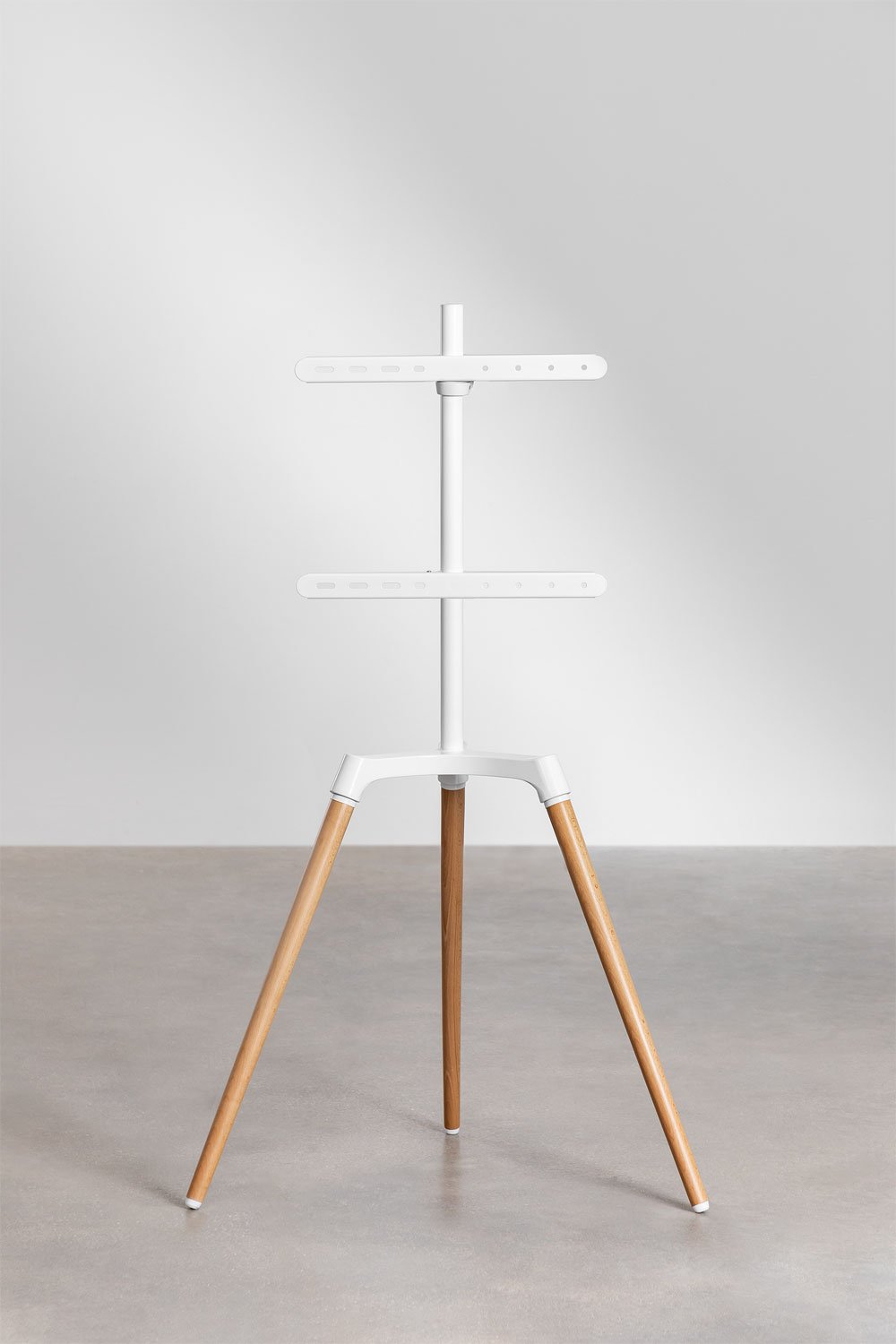 Tripod Stand for TV in Steel and Wood Rouben, gallery image 2