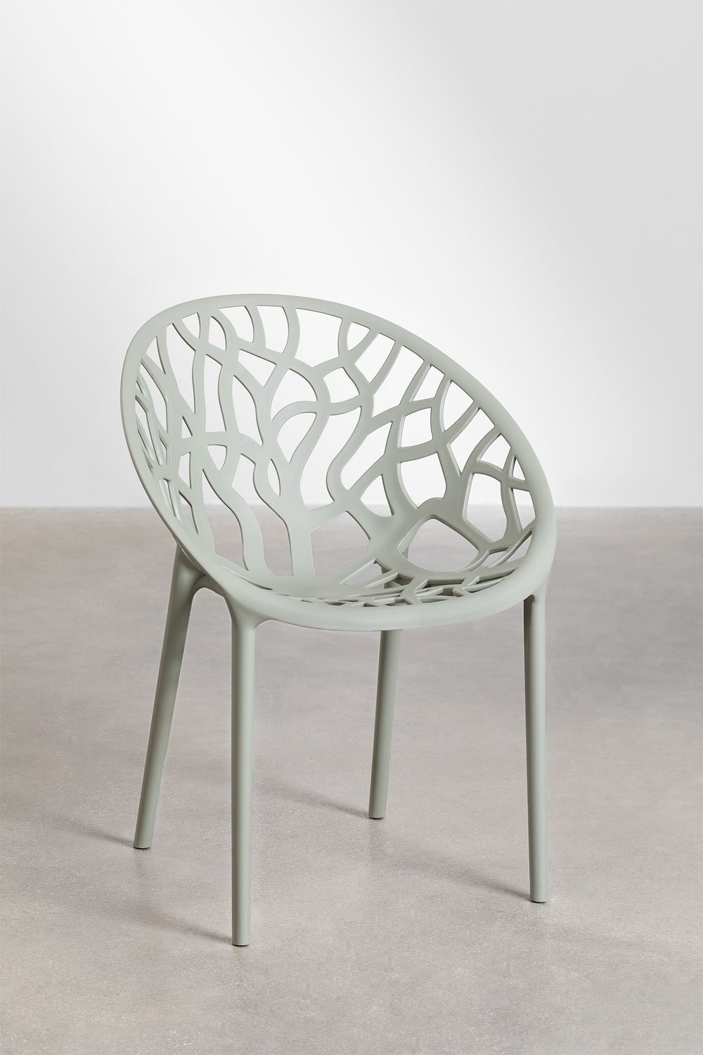 Pack of 4 Ores stackable dining chairs, gallery image 2