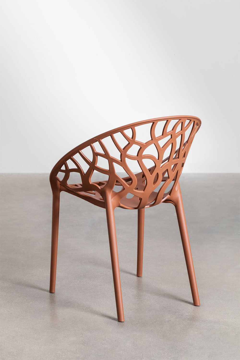 Pack of 4 Ores polypropylene stackable dining chairs, gallery image 4