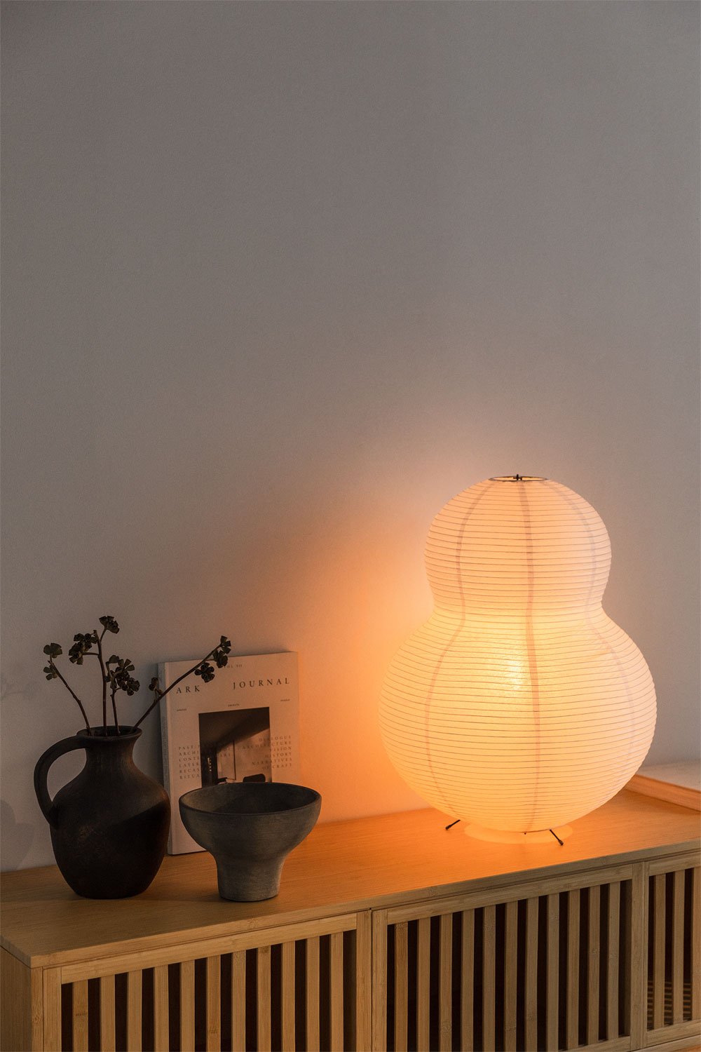 Marlier Rice Paper Floor (↑63 cm) Lamp, gallery image 2
