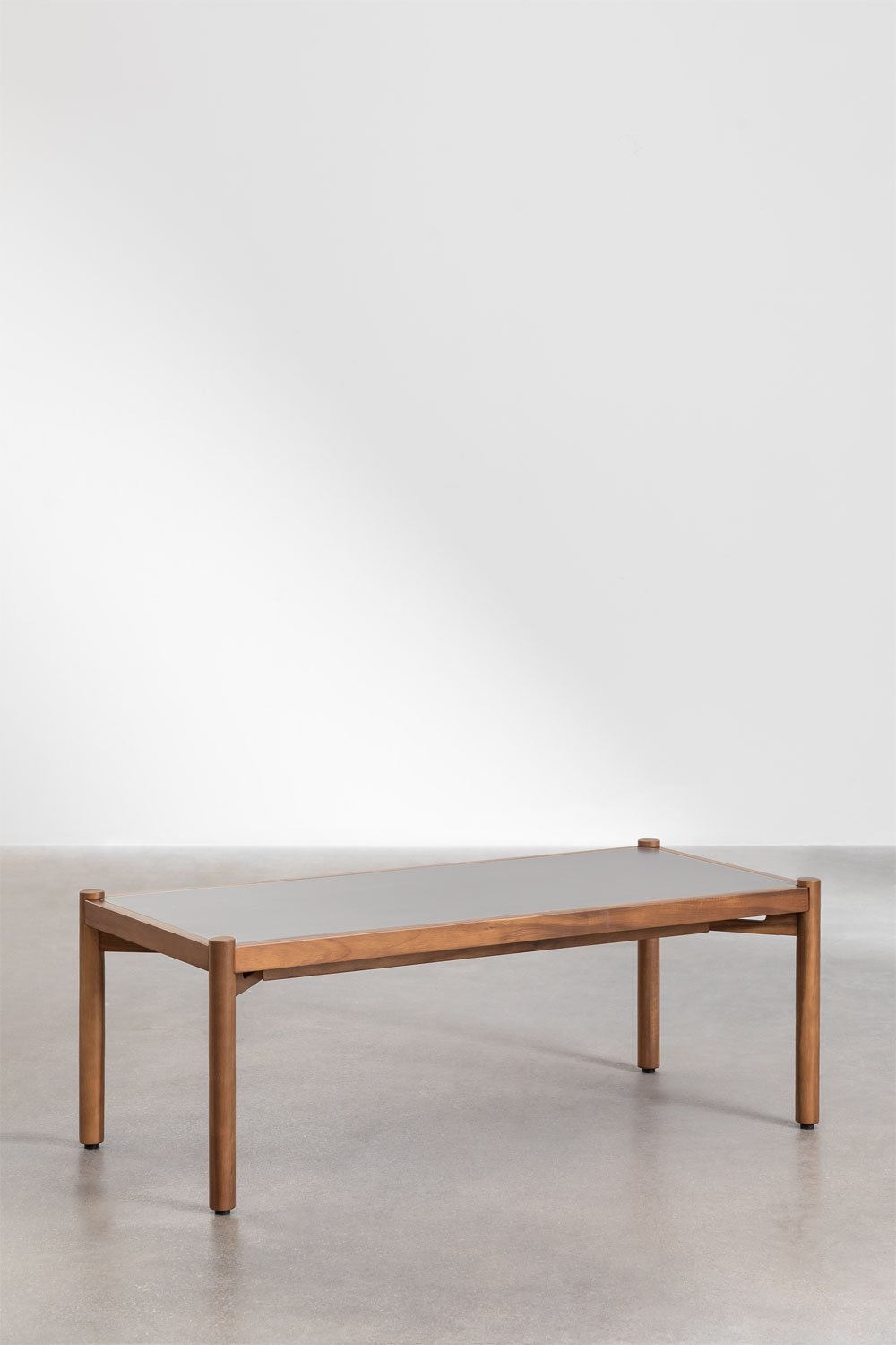 Coffee Table in Cement and Acacia Wood Gamila, gallery image 1