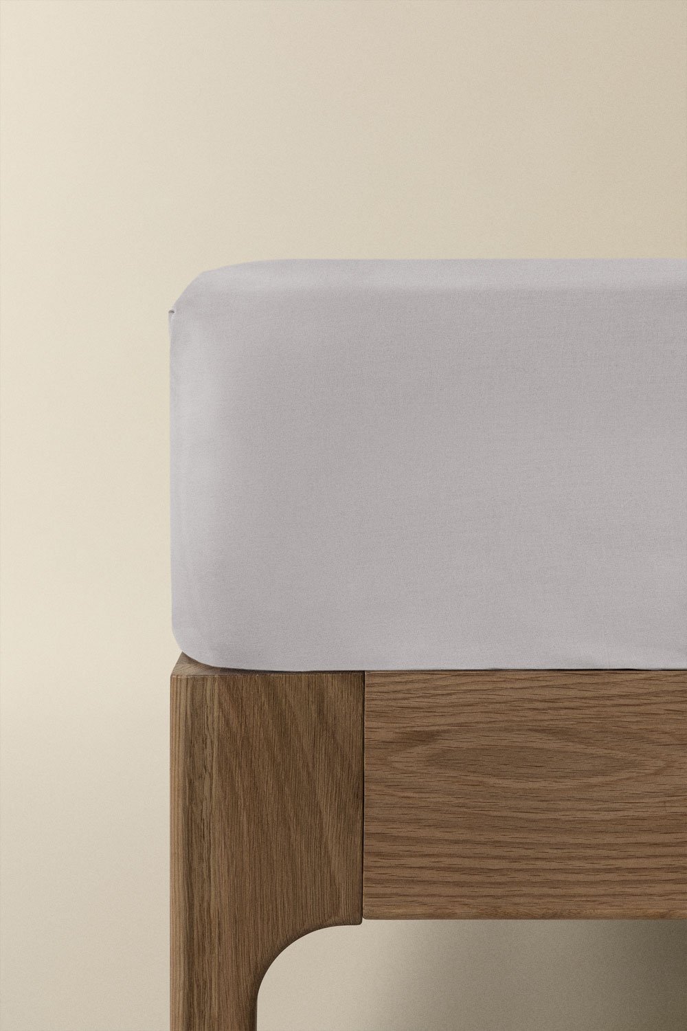 Lesia 180-thread count percale cotton fitted sheet, gallery image 1