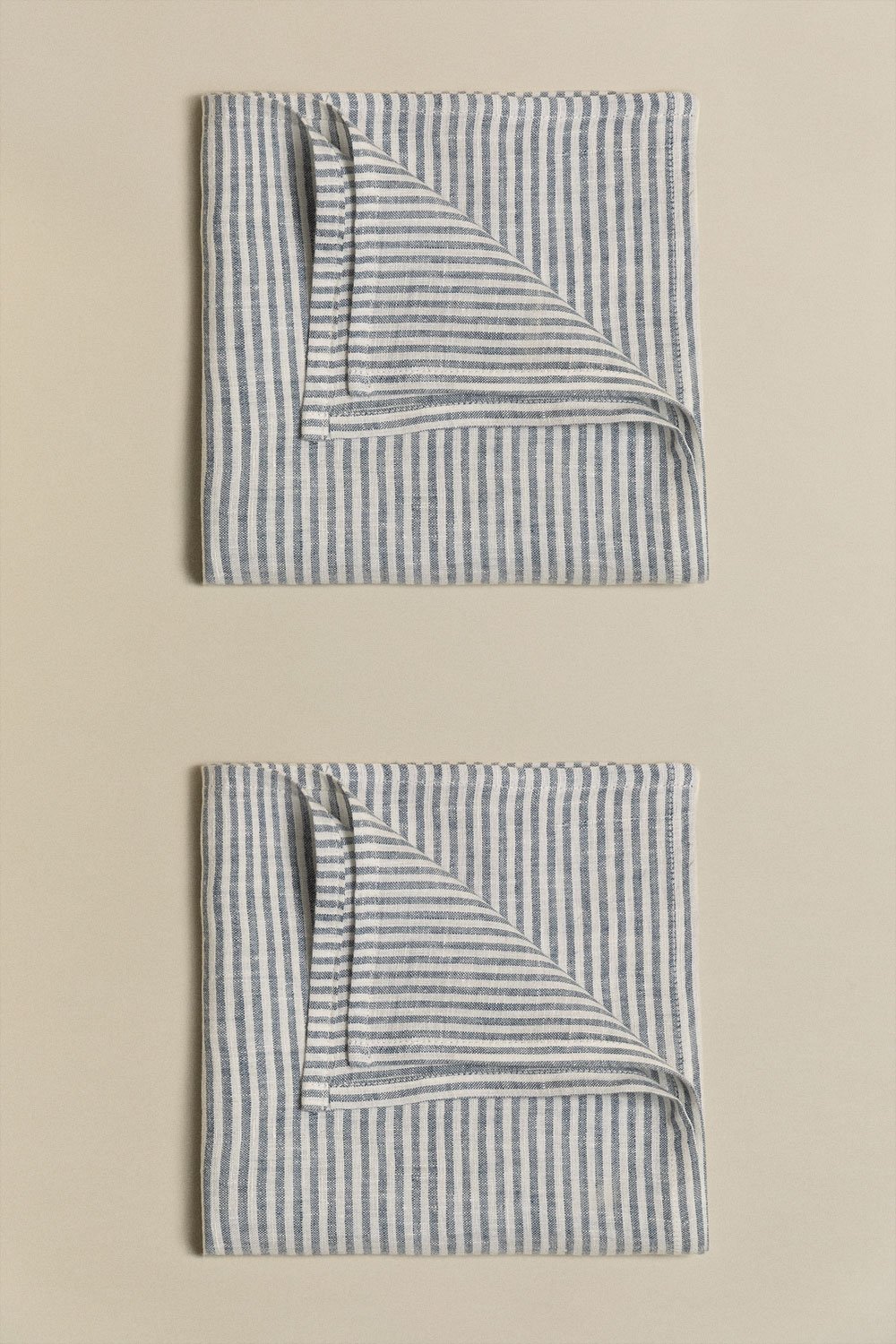 Set of 2 Karepa linen and cotton napkins, gallery image 3