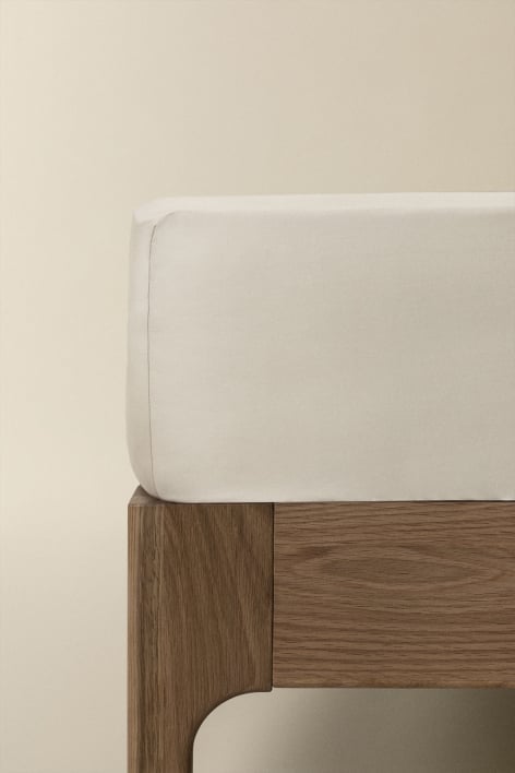 Sampras 300-thread count satin fitted sheet