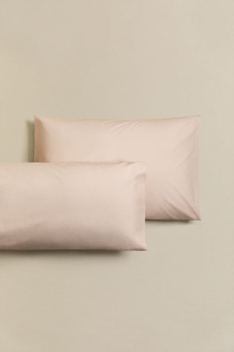 180 Thread Count Percale Cotton Pillowcase for 90 cm Bed Agassi