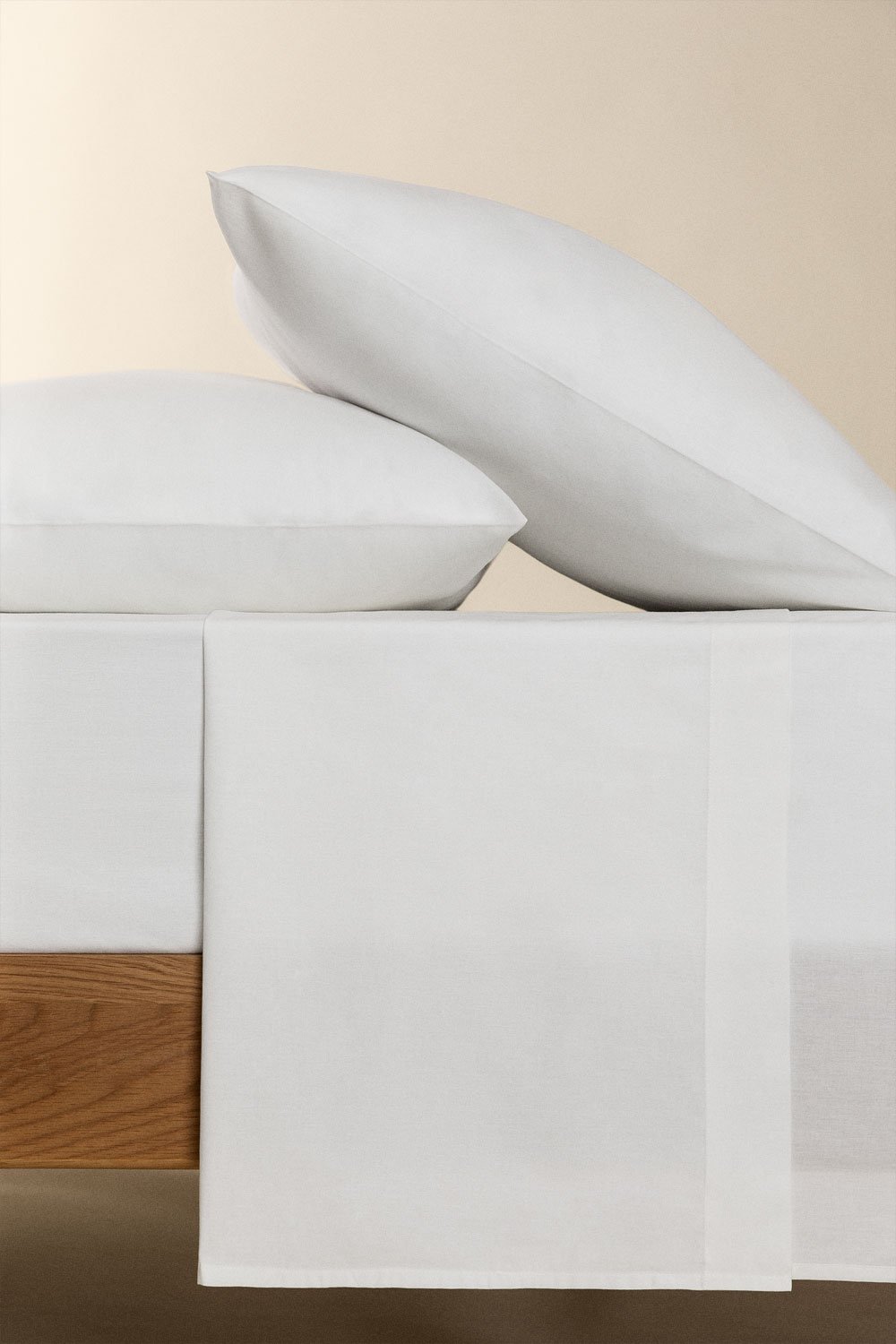 Lesia 180 thread count percale cotton top sheet, gallery image 6